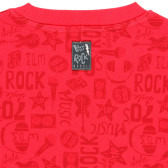 Rock Star βαμβακερή μπλούζα για αγόρια, κόκκινο Boboli 185687 7