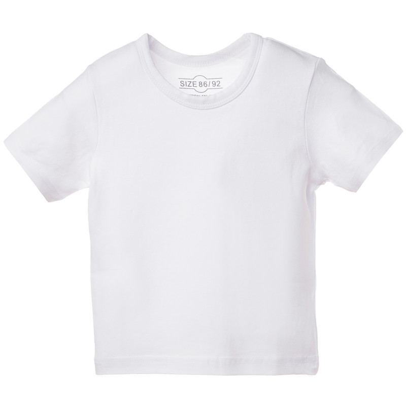 Βαμβακερή μπλούζα για κορίτσι, σε λευκό χρώμα  185813