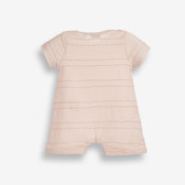 Κοντομάνικο, βαμβακερό φορμάκι για κορίτσι, σε ροζ χρώμα   PIPPO&PEPPA 185932 2