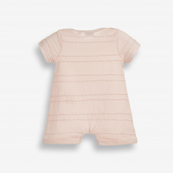 Κοντομάνικο, βαμβακερό φορμάκι για κορίτσι, σε ροζ χρώμα   PIPPO&PEPPA 185932 2