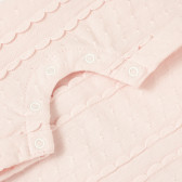 Κοντομάνικο, βαμβακερό φορμάκι για κορίτσι, σε ροζ χρώμα   PIPPO&PEPPA 185934 4