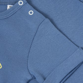 Βαμβακερό μπλουζάκι σε σκούρο μπλε χρώμα με στρίφωμα στα μανίκια και τυπωμένο σχέδιο, για αγόρι PIPPO&PEPPA 185946 4