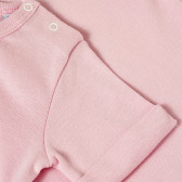 Βρεφικό, βαμβακερό μπλουζάκι,  με στρίφωμα στα μανίκια και τυπωμένο σχέδιο, για κορίτσι, σε χρώμα ροζ PIPPO&PEPPA 185954 4