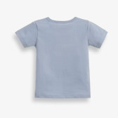 Βρεφικό, βαμβακερό μπλουζάκι με τυπωμένο σχέδιο λαγουδάκι, σε μπλε χρώμα PIPPO&PEPPA 185956 2