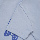 Βρεφικό, βαμβακερό μπλουζάκι με τυπωμένο σχέδιο λαγουδάκι, σε μπλε χρώμα PIPPO&PEPPA 185958 4