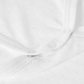 Βαμβακερό, κοντομάνικο φορμάκι, σε λευκό χρώμα  PIPPO&PEPPA 185979 3