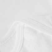 Βαμβακερό, κοντομάνικο φορμάκι, σε λευκό χρώμα  PIPPO&PEPPA 185980 4