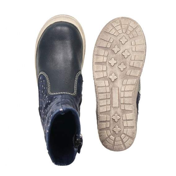 Μπλε μπότες από γνήσιο δέρμα, για κορίτσι Pio Repell 186069 3
