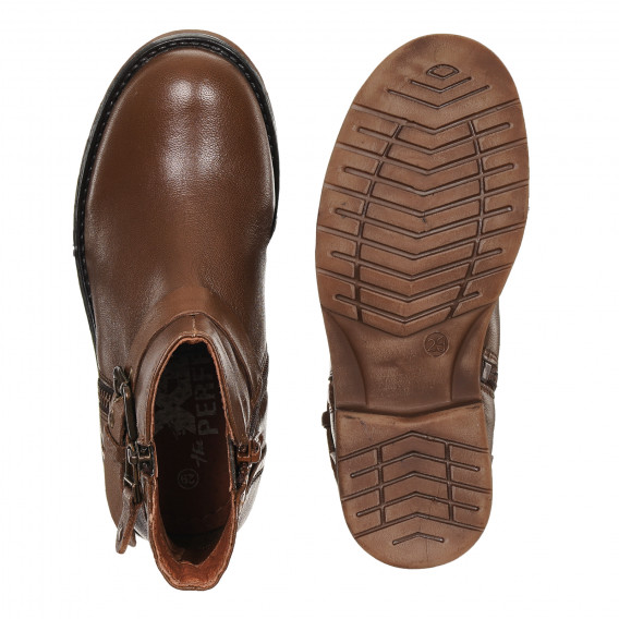 Μπότες σε καφέ χρώμα, από γνήσιο δέρμα, για κορίτσι XTI 186466 3