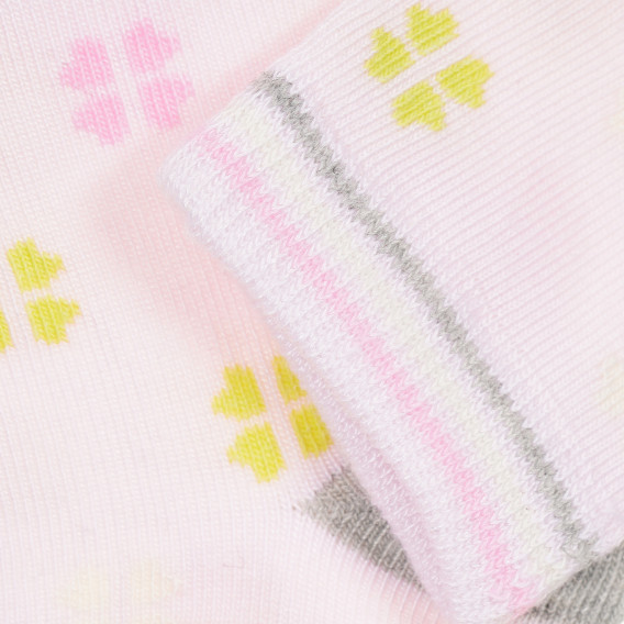 Σετ από τρία ζευγάρια πολύχρωμες κάλτσες, για κορίτσι YO! 186558 6