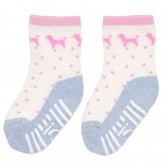 Πολύχρωμες κάλτσες με σχέδια σκυλάκια και βούλες, για αγόρι  YO! 186585 
