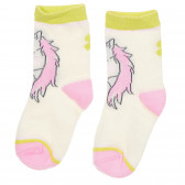 Σετ από τρία ζευγάρια πολύχρωμες κάλτσες, για κορίτσι YO! 186741 11
