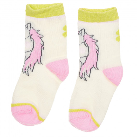Σετ από τρία ζευγάρια πολύχρωμες κάλτσες, για κορίτσι YO! 186741 11