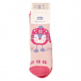 Κάλτσες για κορίτσι με τύπωμα, ροζ Chicco 186915 3