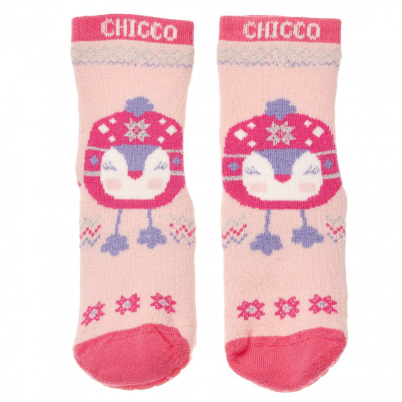 Κάλτσες για κορίτσι με τύπωμα, ροζ Chicco 186916 