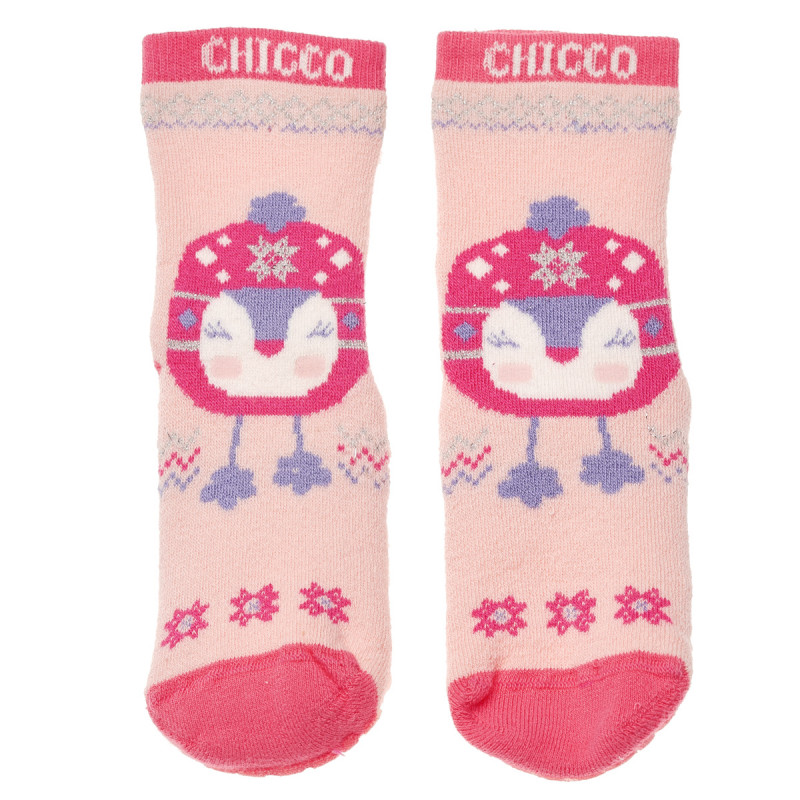 Κάλτσες για κορίτσι με τύπωμα, ροζ  186916