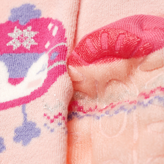 Κάλτσες για κορίτσι με τύπωμα, ροζ Chicco 186917 2