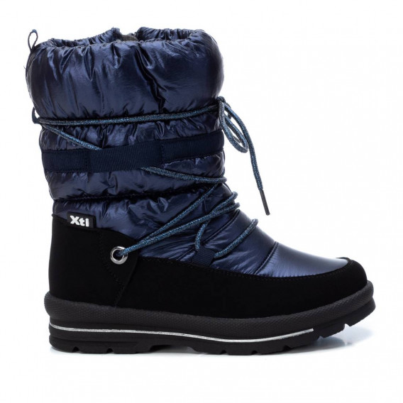 Χειμερινές μπότες με φερμουάρ και κορδόνια για ένα κορίτσι, μπλε XTI 187290 