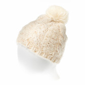 Πλεκτό καπέλο χειμώνα για ένα κορίτσι, μπεζ Z Generation 187468 2