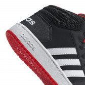 Ψηλά αθλητικά παπούτσια Adidas σε μαύρο χρώμα, με λευκές ρίγες Adidas 187799 5