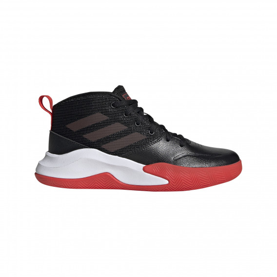 Ψηλά αθλητικό παπούτσια Adidas σε μαύρο χρώμα, με κόκκινες λεπτομέρειες Adidas 187809 3