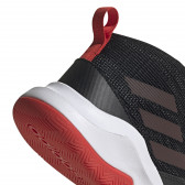 Ψηλά αθλητικό παπούτσια Adidas σε μαύρο χρώμα, με κόκκινες λεπτομέρειες Adidas 187810 4