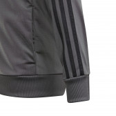 Γκρι αθλητικό σετ Adidas, με μαύρες ρίγες, για αγόρια Adidas 187906 7