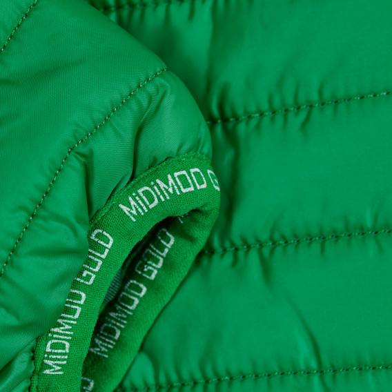Πράσινο μπουφάν με κουκούλα Midimod 188135 2