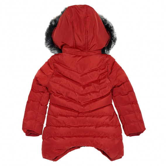 Χειμερινό μπουφάν για αγόρι με ασημένιο φερμουάρ και αφράτο γιακά MC United 188181 4