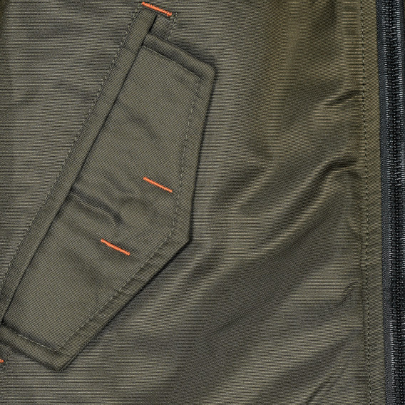 Χειμερινό μπουφάν με μαύρο περίγραμμα στην κουκούλα για αγόρι MC United 188220 3