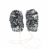 Βρεφικά γάντια σε λευκό και μαύρο χρώμα Z Generation 188405 2