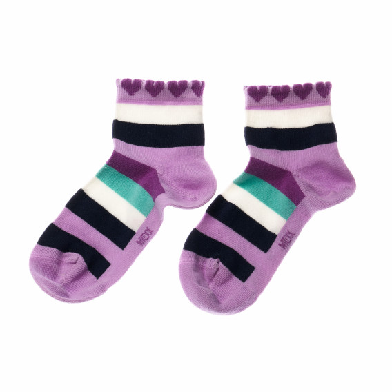 Τρία ζευγάρια πολύχρωμες παιδικές κάλτσες, για κορίτσι  Z Generation 188411 
