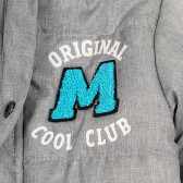 Βρεφικό μπουφάν σε γκρι χρώμα με κουκούλα, για αγόρι Cool club 188858 3