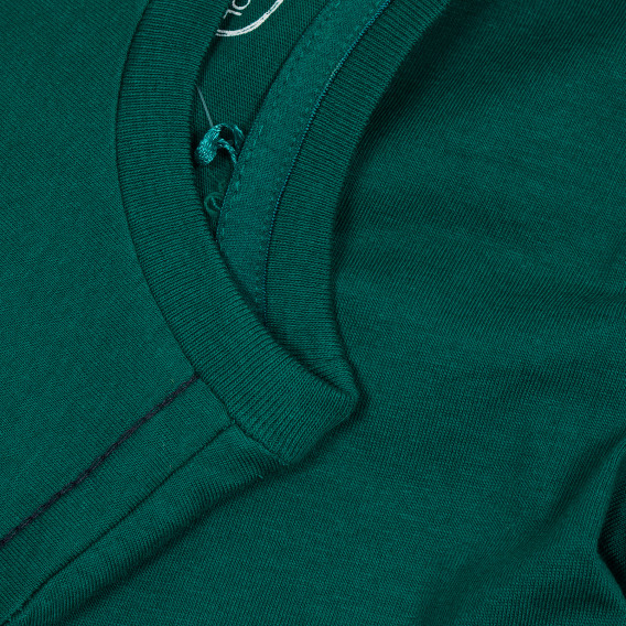 Βαμβακερή, μακρυμάνικη μπλούζα σε πράσινο χρώμα με σχέδιο δεινόσαυρο, για αγόρι Cool club 188985 3