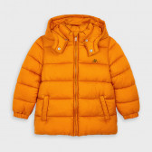 Χειμερινό μπουφάν με κουκούλα για αγόρι, πορτοκαλί Mayoral 189834 