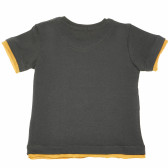 Μαύρο μπλουζάκι με λεζάντα και σχέδιο για αγόρι Yellow Submarine 191125 2