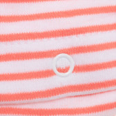 Λευκό και πορτοκαλί βαμβακερό κορμάκι για μωρό Tape a l'oeil 191773 6