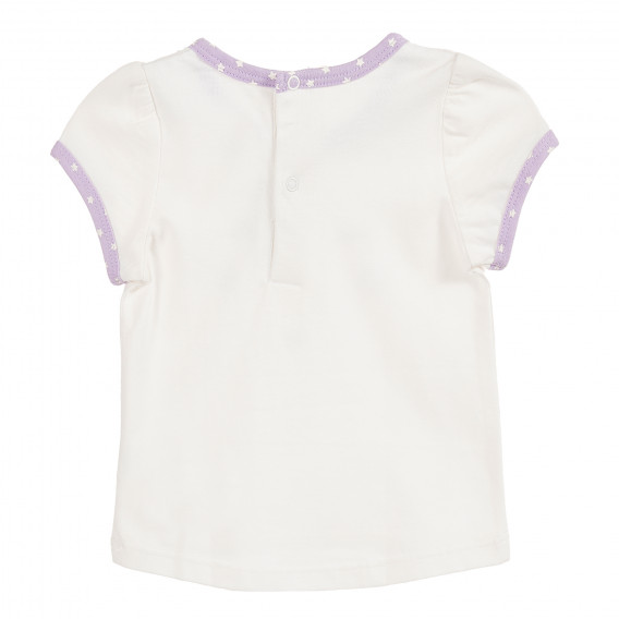 Λευκό βαμβακερό παιδικό φόρεμα για κορίτσι Tape a l'oeil 192338 4