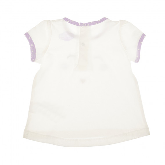 Λευκό βαμβακερό παιδικό φόρεμα για κορίτσι Tape a l'oeil 192340 6