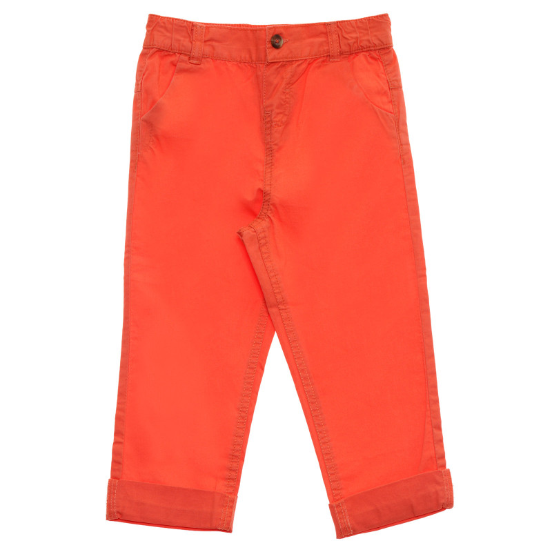 Βαμβακερό παντελόνι για πορτοκαλί κορίτσι  192767