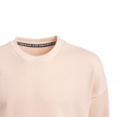 Ανοιχτό ροζ φούτερ με λογότυπο της μάρκας Adidas 193199 4