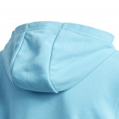 Μπλε φούτερ με κουκούλα και φερμουάρ. Adidas 193205 5