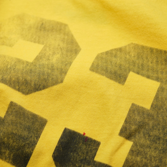 Βαμβακερό T-shirt για αγόρι, με τυπωμένο νο 23, κίτρινο COSY REBELS 19416 3