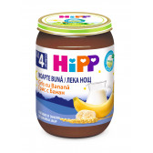 Βιολογικό κουάκερ γάλακτος και μπανάνα "Good night", 3-5 μηνών, βάζο 190 γρ. Hipp 19618 