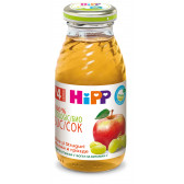 Βιολογικός χυμός μήλου και σταφυλιών, 3-5 μηνών, γυάλινη φιάλη 200 ml. Hipp 19635 