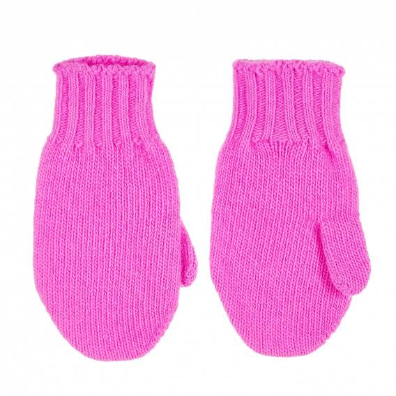 Γάντια μωρού ροζ για κορίτσι Benetton 199468 3