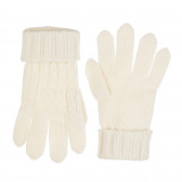 Βρεφικά γάντια για κορίτσια, λευκά Benetton 199486 