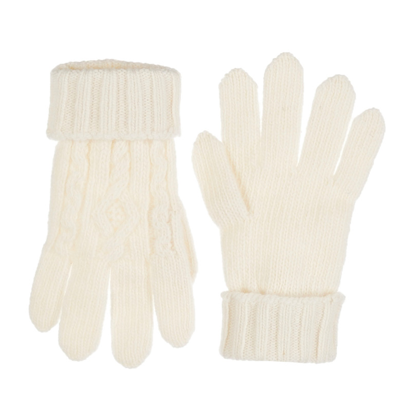 Βρεφικά γάντια για κορίτσια, λευκά  199486