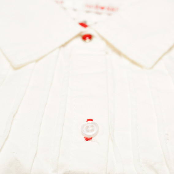 Βαμβακερό πουκάμισο με κοντά μανίκια για κορίτσια Naf Naf 199878 3