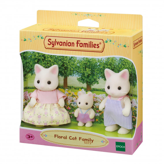 Σετ φιγούρες Sylvanian Families - Οικογένεια γατάκια, Floral, 3 μέρη Sylvanian Families 201029 